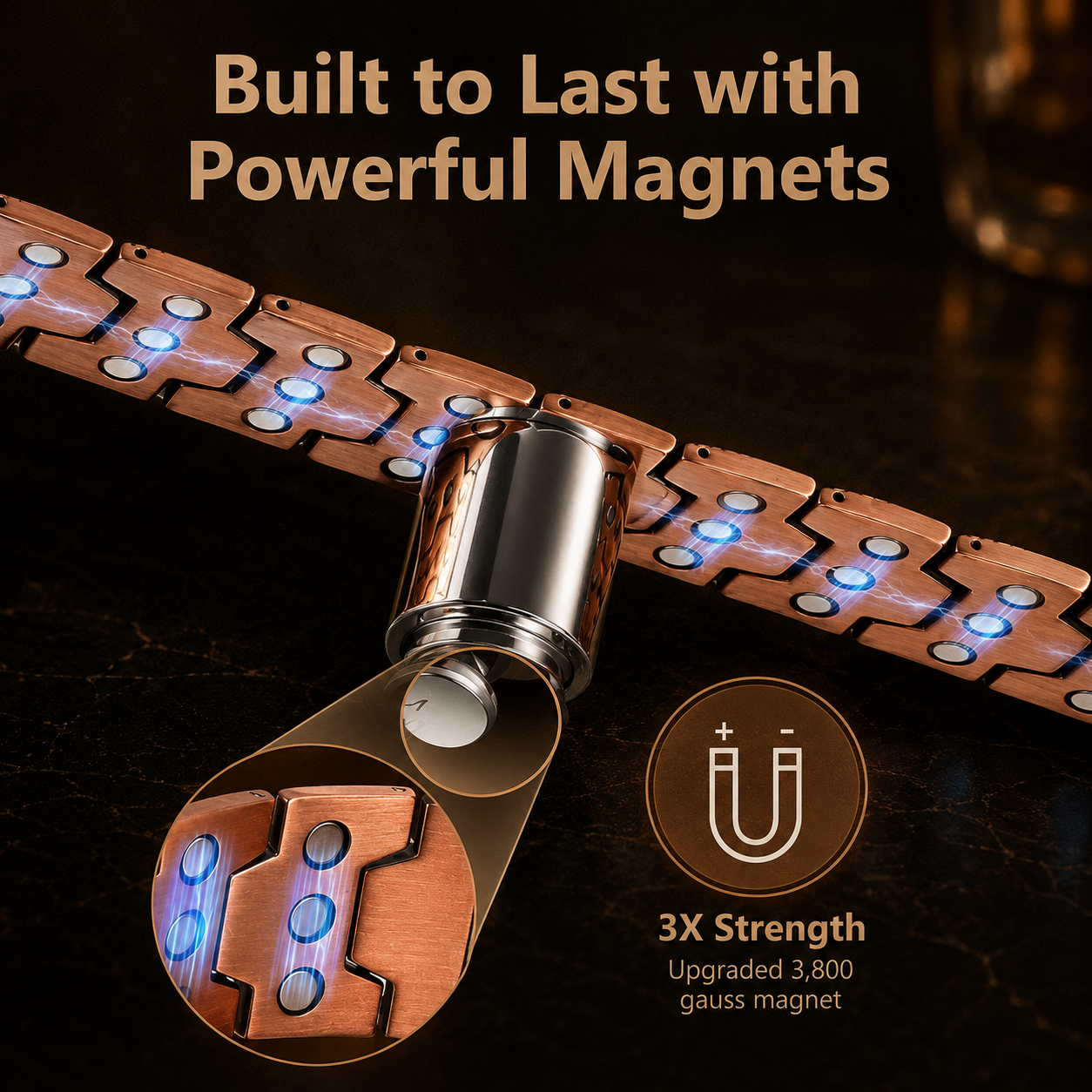 Handcrafted Copper Magnetic Bracelet
